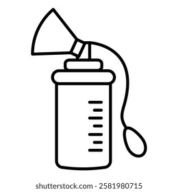 Breast pump Black and white logo