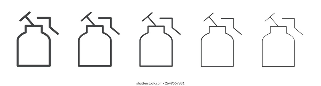 Breast pump icon flat simple outline logo