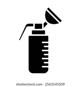 Breast pump icon Isolated flat vector in outline