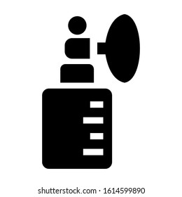 breast pump icon isolated sign symbol vector illustration - high quality black style vector icons
