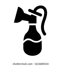 breast pump icon isolated sign symbol vector illustration - high quality black style vector icons
