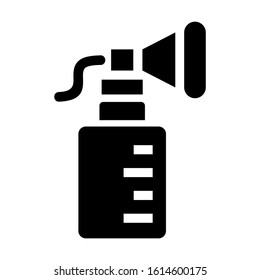 breast pump icon isolated sign symbol vector illustration - high quality black style vector icons
