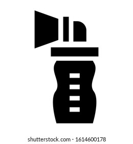 breast pump icon isolated sign symbol vector illustration - high quality black style vector icons
