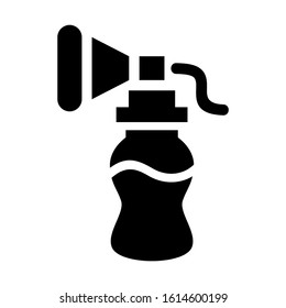 breast pump icon isolated sign symbol vector illustration - high quality black style vector icons
