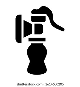 breast pump icon isolated sign symbol vector illustration - high quality black style vector icons
