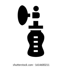 breast pump icon isolated sign symbol vector illustration - high quality black style vector icons
