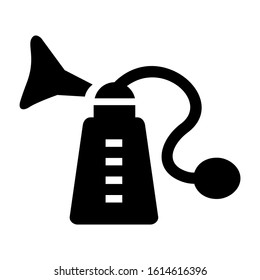 breast pump icon isolated sign symbol vector illustration - high quality black style vector icons
