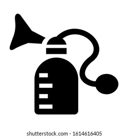 breast pump icon isolated sign symbol vector illustration - high quality black style vector icons
