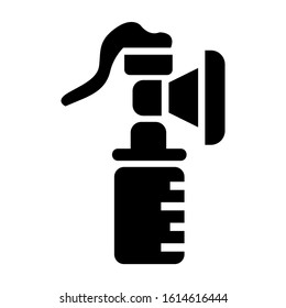 breast pump icon isolated sign symbol vector illustration - high quality black style vector icons
