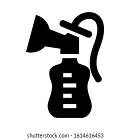 breast pump icon isolated sign symbol vector illustration - high quality black style vector icons
