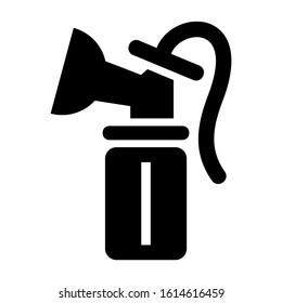 breast pump icon isolated sign symbol vector illustration - high quality black style vector icons
