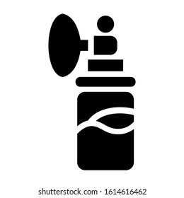 breast pump icon isolated sign symbol vector illustration - high quality black style vector icons
