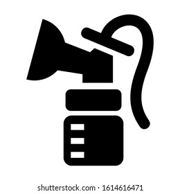 breast pump icon isolated sign symbol vector illustration - high quality black style vector icons
