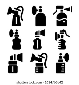 breast pump icon isolated sign symbol vector illustration - Collection of high quality black style vector icons
