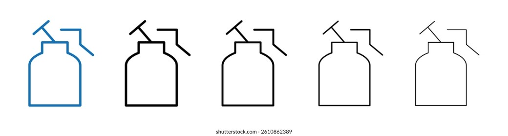 Breast pump icon Outline vector logo for web ui