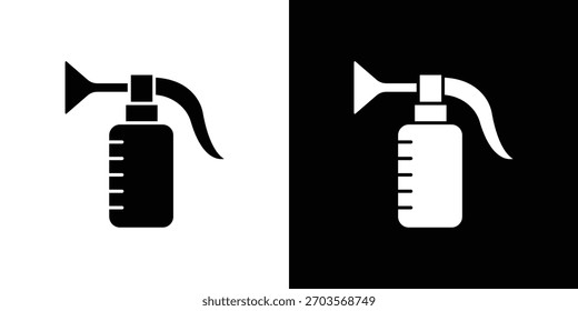 Logotipo del símbolo del icono del extractor de leche. Plantilla gráfica.