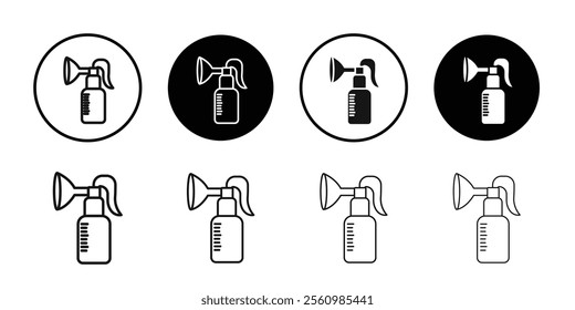 Breast pump icon Symbol mark in filled style