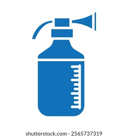 Breast pump icon Thin line illustration set