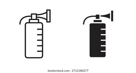 Breast pump icon in vector. Logotype