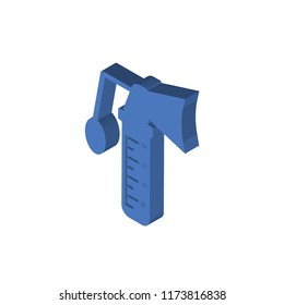 Breast pump isometric left top view 3D icon