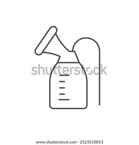 Breast pump line outline icon
