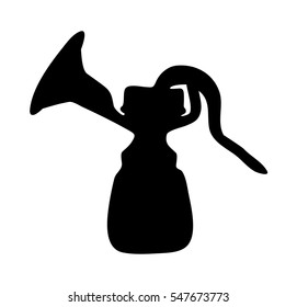 breast pump silhouette vector symbol icon design. Beautiful illustration isolated on white background
