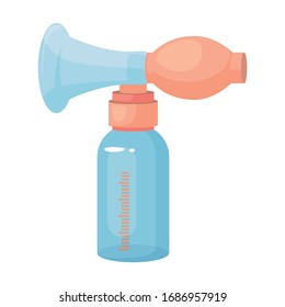 Breast pump vector icon.Cartoon vector icon isolated on white background breast pump.