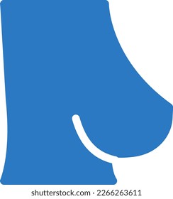 ilustración del vector mamario en un fondo transparente. Símbolos de calidad superior. Iconos vectoriales de glifos para diseño de conceptos y gráficos. 
