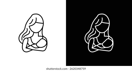 Breastfeeding icon symbol. Vector EPS 10