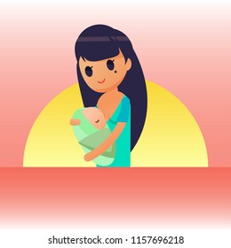 Breastfeeding Illustration Vector