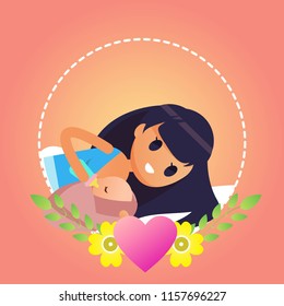 Breastfeeding Illustration Vector