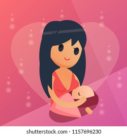 Breastfeeding Illustration Vector