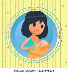 Breastfeeding Illustration Vector