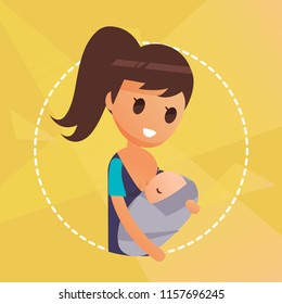 Breastfeeding Illustration Vector