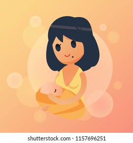 Breastfeeding Illustration Vector