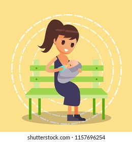 Breastfeeding Illustration Vector