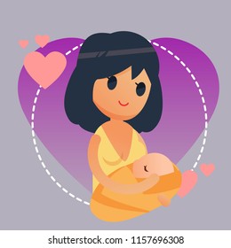 Breastfeeding Illustration Vector
