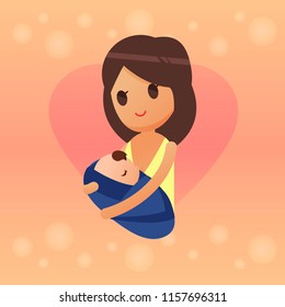 Breastfeeding Illustration Vector