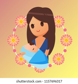 Breastfeeding Illustration Vector