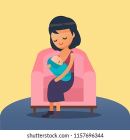 Breastfeeding Illustration Vector