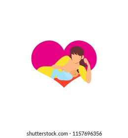 Breastfeeding Illustration Vector