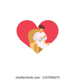 Breastfeeding Illustration Vector