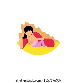 Breastfeeding Illustration Vector