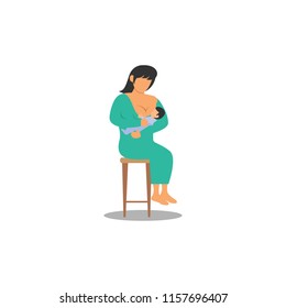 Breastfeeding Illustration Vector