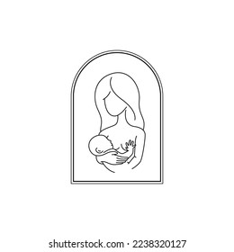 Breastfeeding Plotter vector template Motherhood Cricut Mother Silhouette Mom Line Art Lady Baby 