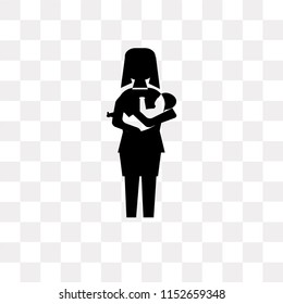 Breastfeeding vector icon isolated on transparent background, Breastfeeding logo concept