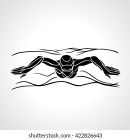 Swimmer Silhouette Vector Images, Stock Photos & Vectors | Shutterstock