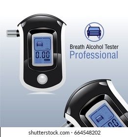 Breath Alcohol Test Vector Design