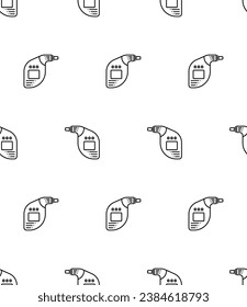 Icono Del Analizador De Respiración Patrón Sin Marea, Estimatador De Contenido De Alcohol En Sangre, Analizador De Respiración, Ilustración De Arte Vector Del Breathalyzer
