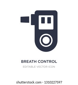 breath control icon on white background. Simple element illustration from Medical concept. breath control icon symbol design.